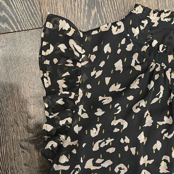 THML Black and Cream Animal Print Dress - Picture 4 of 5